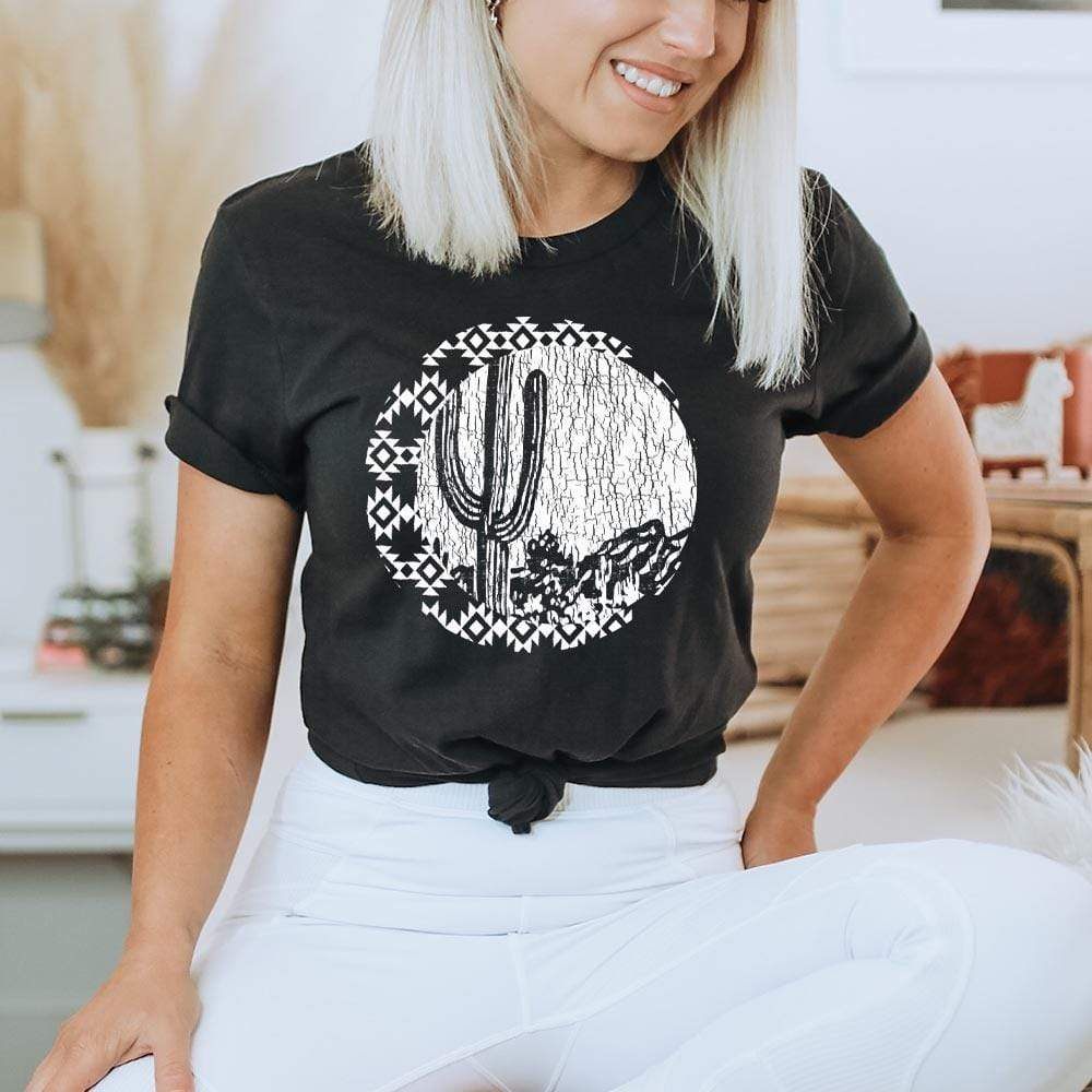 Desert Saguaro Circle Tee