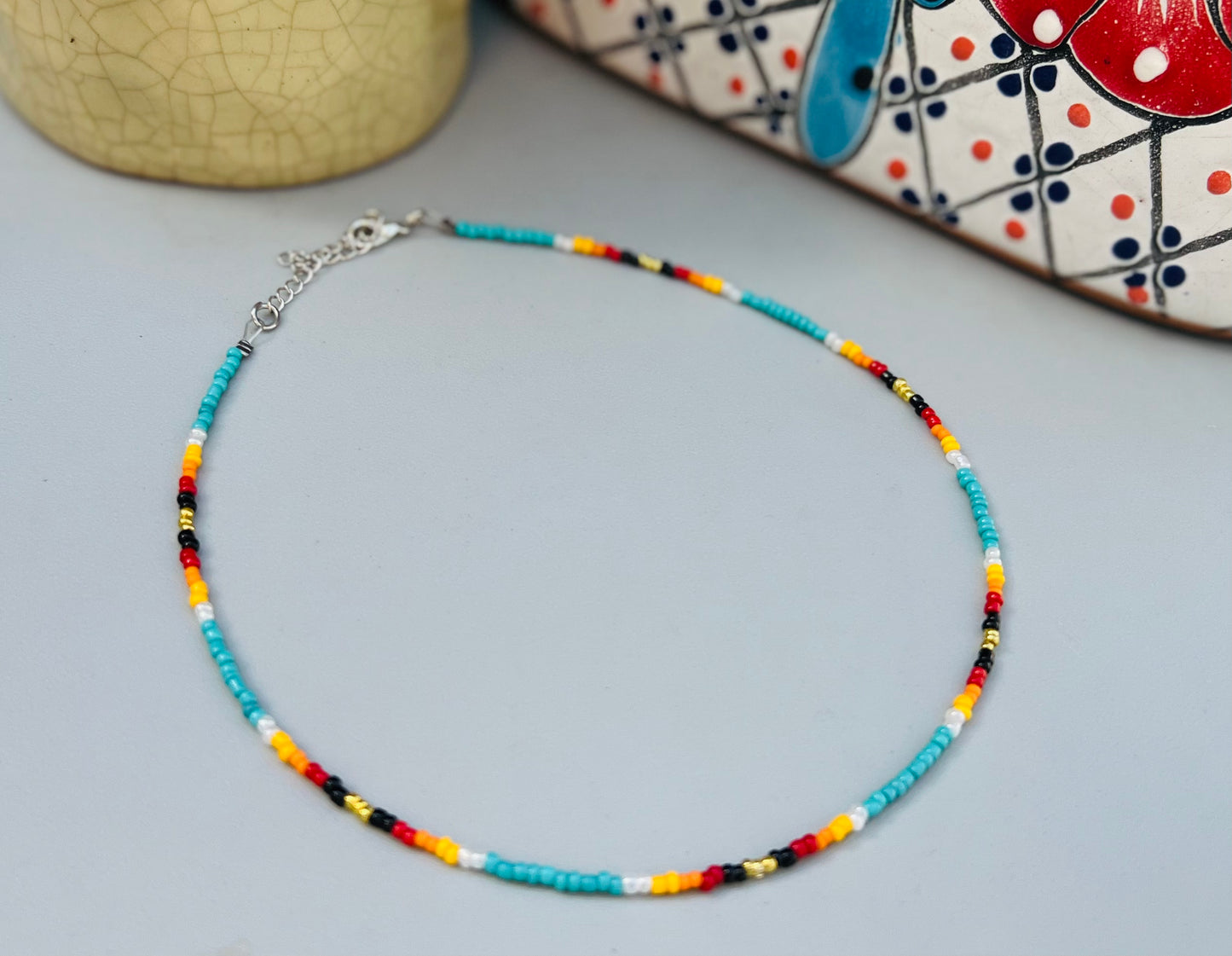 Serape Beaded Choker